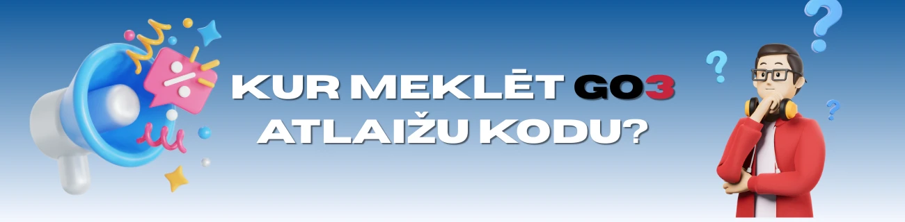 kur atrast go3 atlaižu kodu