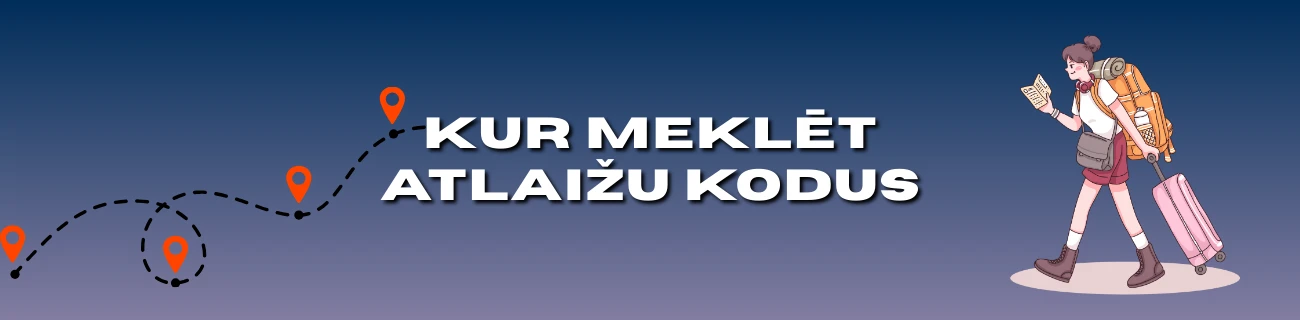 kur meklēt atlaižu kodus