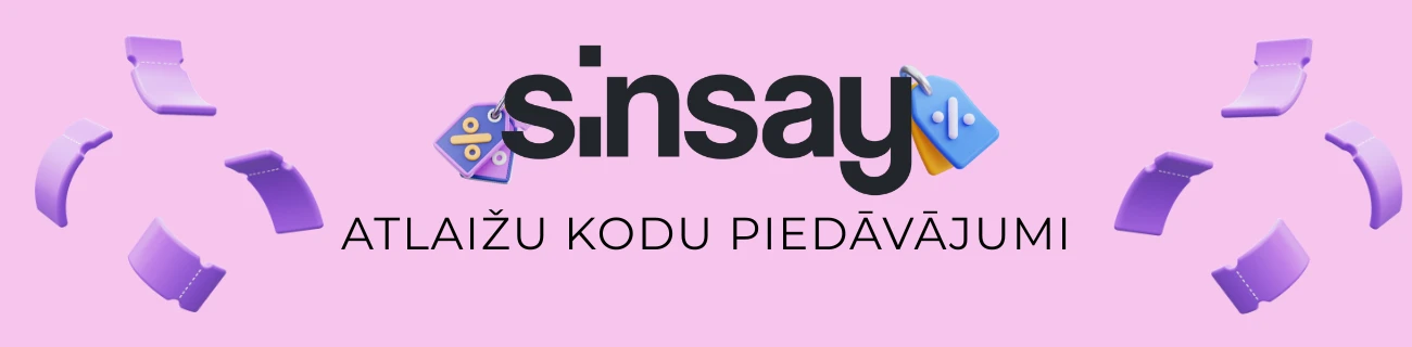 sinsay atlaižu kodu piedāvājumi