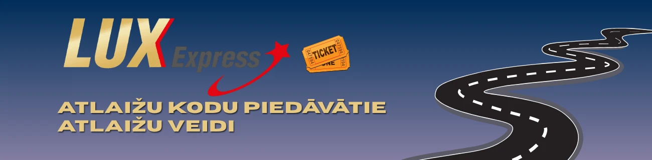 lux express Atlaižu kodu piedāvātie atlaižu veidi
