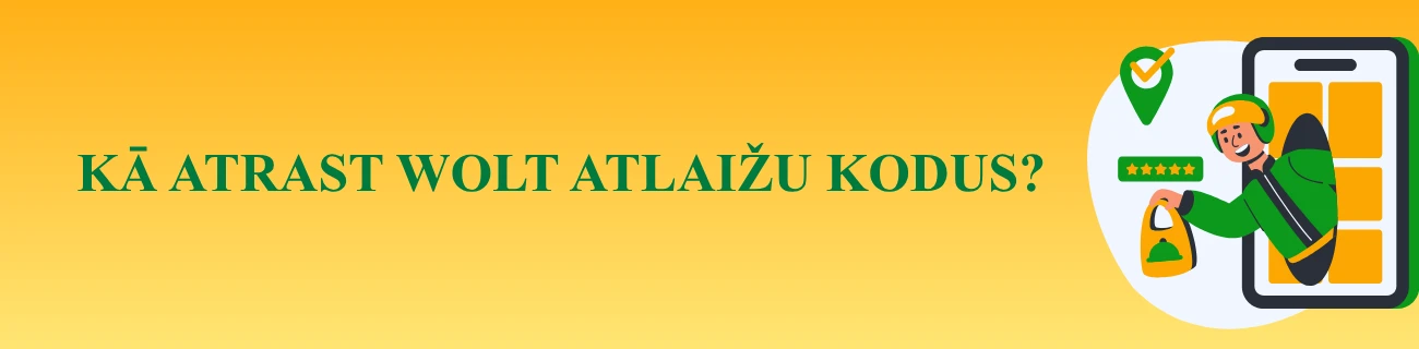 Kā atrast Wolt atlaižu kodus ikdienā?